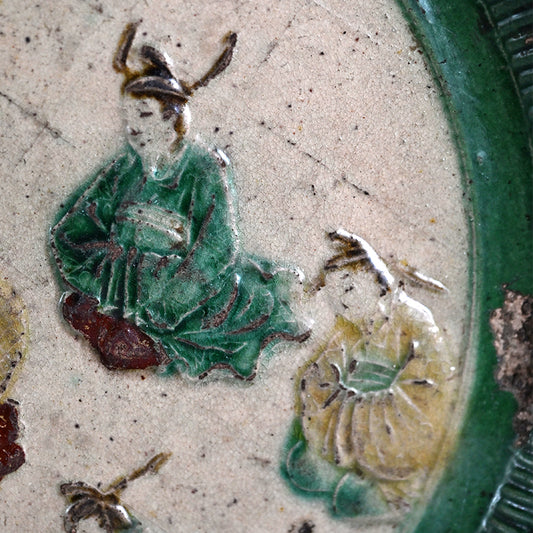 Antique Japanese Edo p. Gennai Yaki Plate