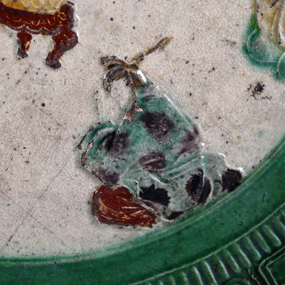 Antique Japanese Edo p. Gennai Yaki Plate
