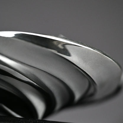 Silver Spiral Tea Bowl ー松村 淳 “Phantasmic Qualia TB-F (Sa)²”