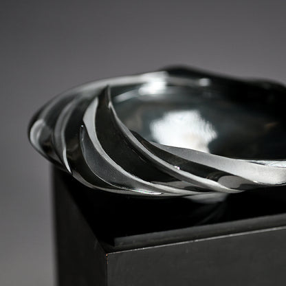 Silver Spiral Tea Bowl ー松村 淳 “Phantasmic Qualia TB-F (Sa)²”