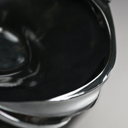 Silver Spiral Tea Bowl ー松村 淳 “Phantasmic Qualia TB-F (Sa)²”