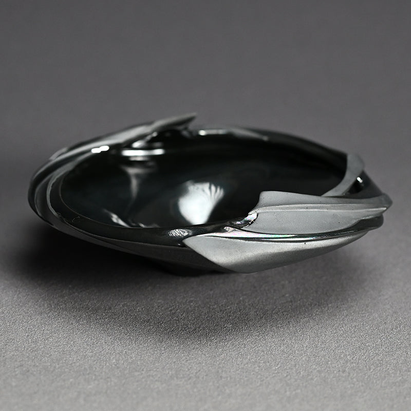 Silver Spiral Tea Bowl ー松村 淳 “Phantasmic Qualia TB-F (Sa)²”