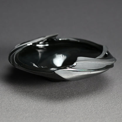Silver Spiral Tea Bowl ー松村 淳 “Phantasmic Qualia TB-F (Sa)²”
