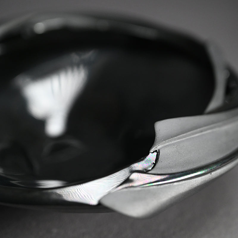 Silver Spiral Tea Bowl ー松村 淳 “Phantasmic Qualia TB-F (Sa)²”