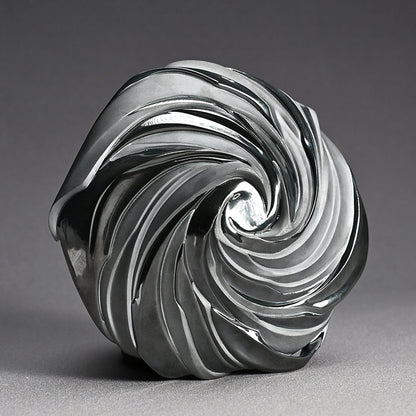 Silver Spiral Tea Bowl ー松村 淳 “Phantasmic Qualia TB-F (Sa)²”