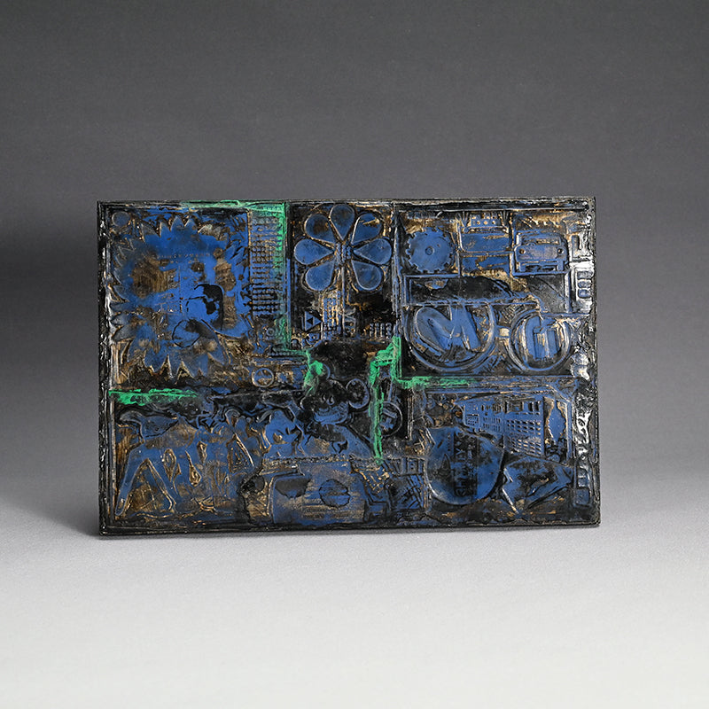 Early Nomura Ko, Mid-century Print Mold Collage ー野村 耕