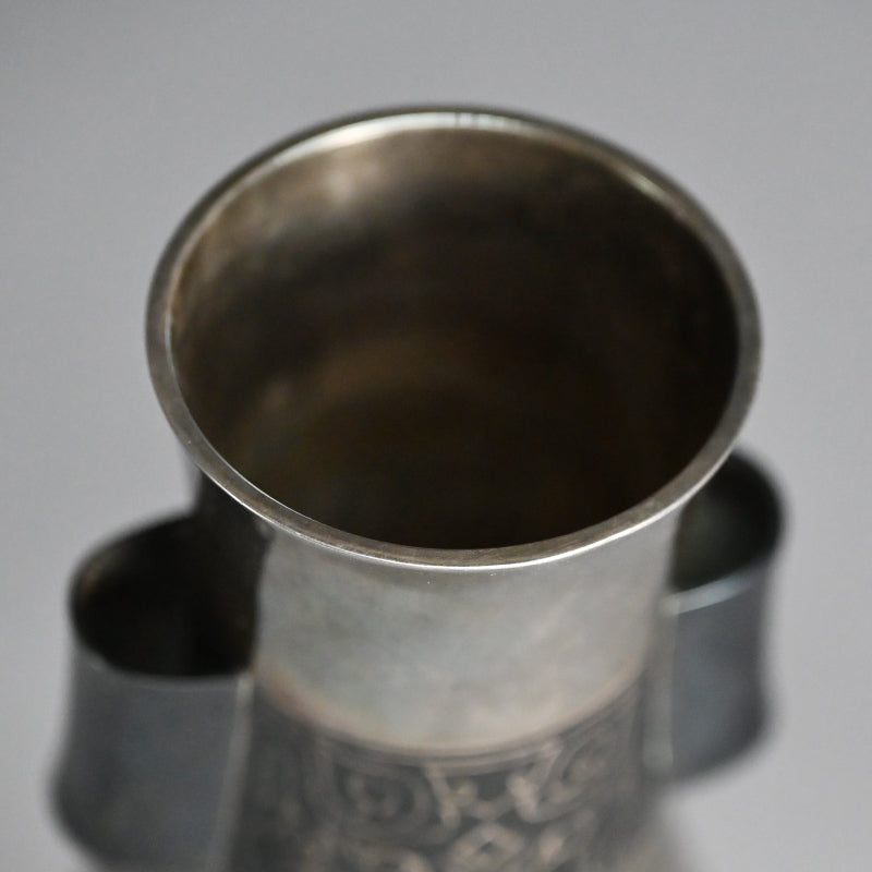 Stunning Antique Classical Japanese Solid Silver Vase