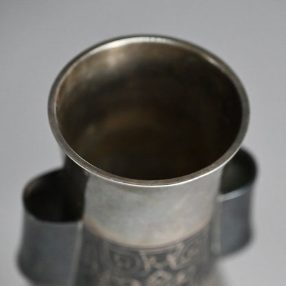 Stunning Antique Classical Japanese Solid Silver Vase