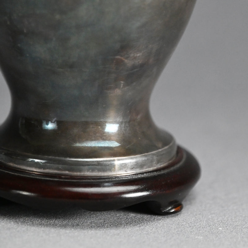 Stunning Antique Classical Japanese Solid Silver Vase