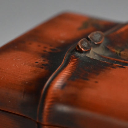 Elegant Small Lacquered Bamboo Futamono Box