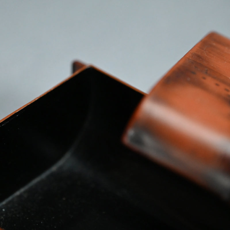 Elegant Small Lacquered Bamboo Futamono Box