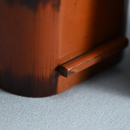 Elegant Small Lacquered Bamboo Futamono Box