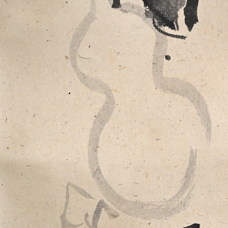 Gourd & Traveling Staff, Zenga Tea Room Scroll