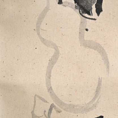 Gourd & Traveling Staff, Zenga Tea Room Scroll