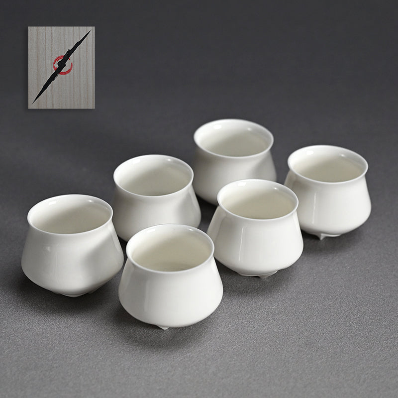 Contemporary Porcelain 6 pc. Cup Set ー松村 淳 “cup rss”