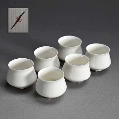 Contemporary Porcelain 6 pc. Cup Set ー松村 淳 “cup rss”