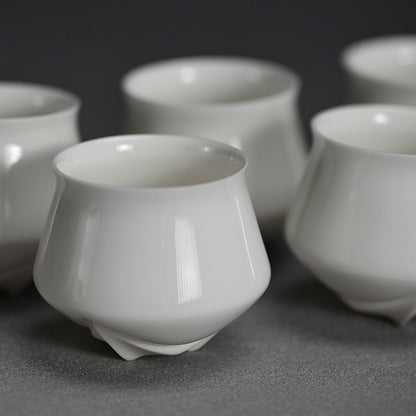 Contemporary Porcelain 6 pc. Cup Set ー松村 淳 “cup rss”