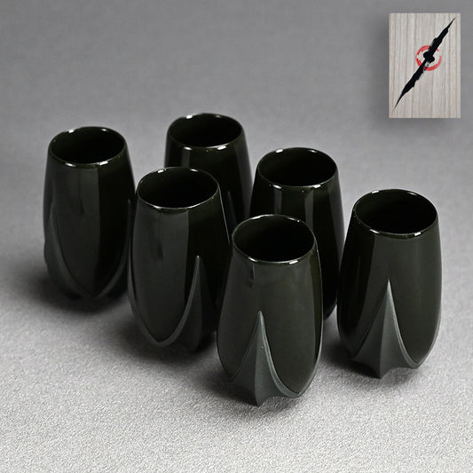 Contemporary Porcelain 6 pc. Cup Set ー松村 淳 “cup (-tss)”