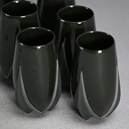 Contemporary Porcelain 6 pc. Cup Set ー松村 淳 “cup (-tss)”