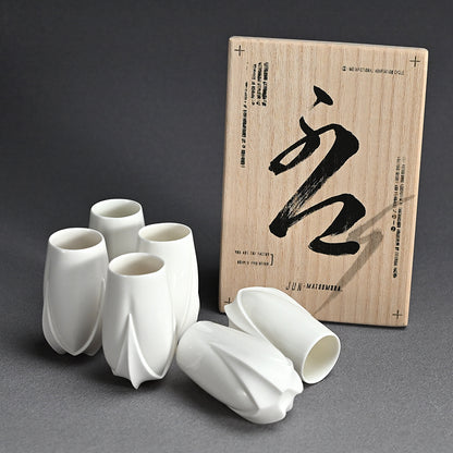 Contemporary Porcelain 6 pc. Cup Set ー松村 淳 “cup tss”