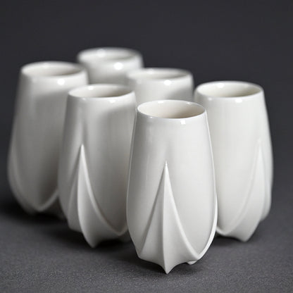Contemporary Porcelain 6 pc. Cup Set ー松村 淳 “cup tss”