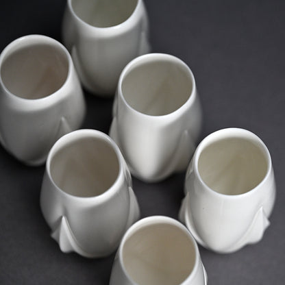 Contemporary Porcelain 6 pc. Cup Set ー松村 淳 “cup tss”