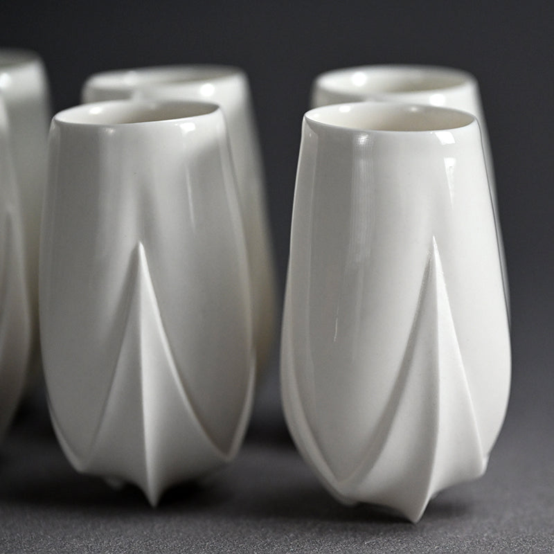 Contemporary Porcelain 6 pc. Cup Set ー松村 淳 “cup tss”