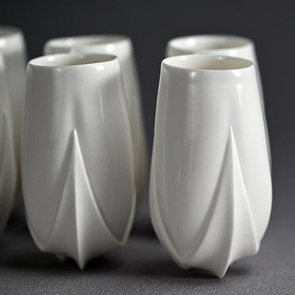 Contemporary Porcelain 6 pc. Cup Set ー松村 淳 “cup tss”