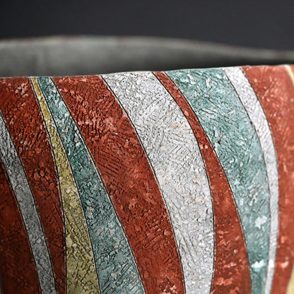 Unusually Colorful Vase ー加古 勝己 “彩陶”