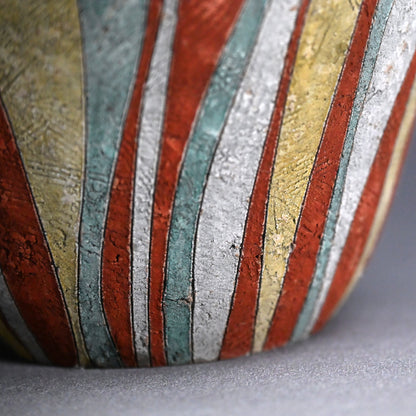 Unusually Colorful Vase ー加古 勝己 “彩陶”