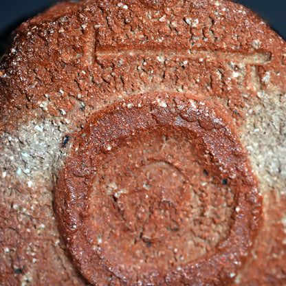 Dramatic Ash Glazed Chawn Tea Bowl ー加古 勝己 “灰釉縞茶碗”