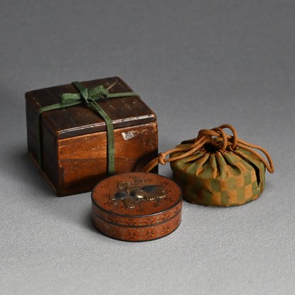 Antique Japanese Lacquer Kogo Incense Case
