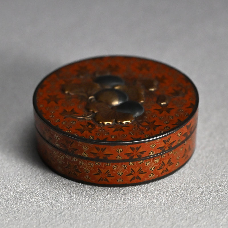Antique Japanese Lacquer Kogo Incense Case