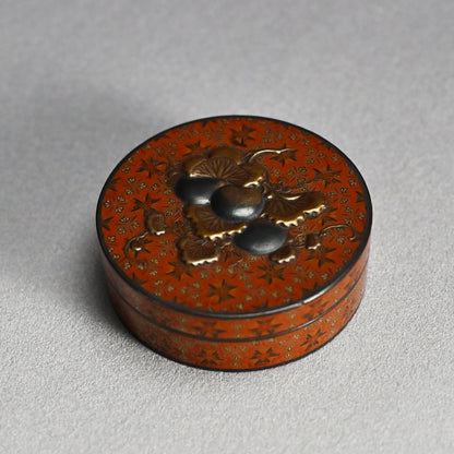 Antique Japanese Lacquer Kogo Incense Case