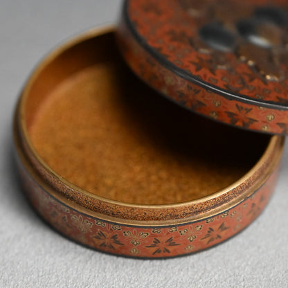 Antique Japanese Lacquer Kogo Incense Case