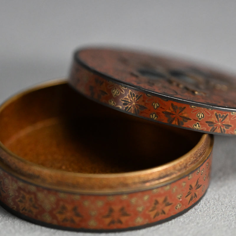 Antique Japanese Lacquer Kogo Incense Case