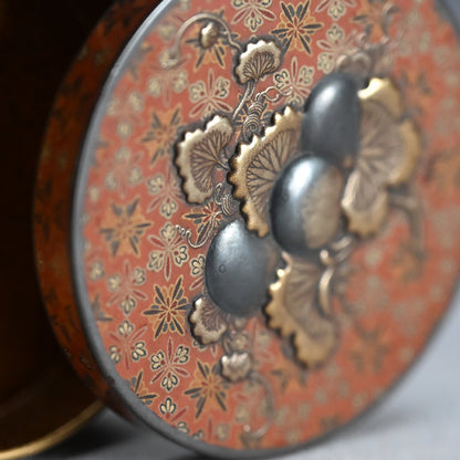 Antique Japanese Lacquer Kogo Incense Case