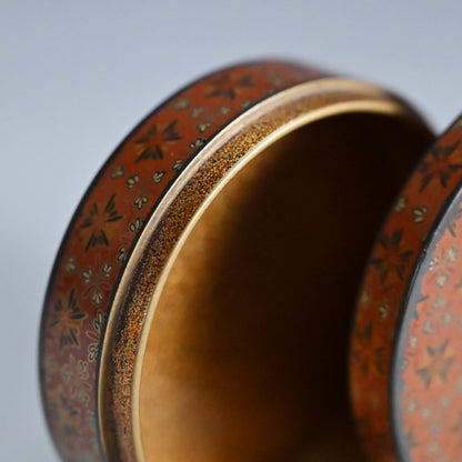 Antique Japanese Lacquer Kogo Incense Case