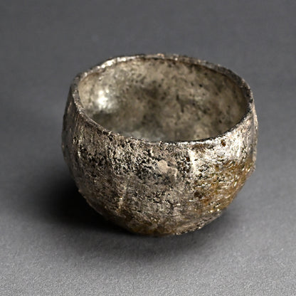 Silver Glazed Chawan Tea Bowl ー加古 勝己 “銀彩茶碗”