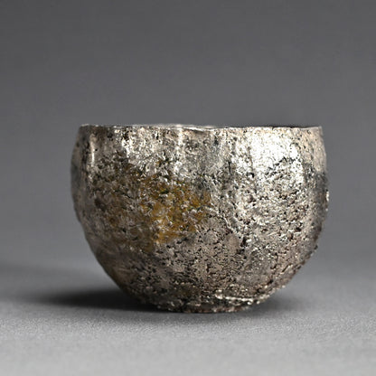 Silver Glazed Chawan Tea Bowl ー加古 勝己 “銀彩茶碗”