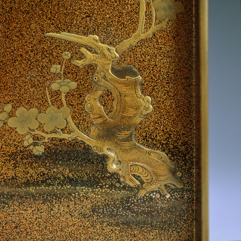 Exquisite Edo period Japanese Lacquered Writing Box