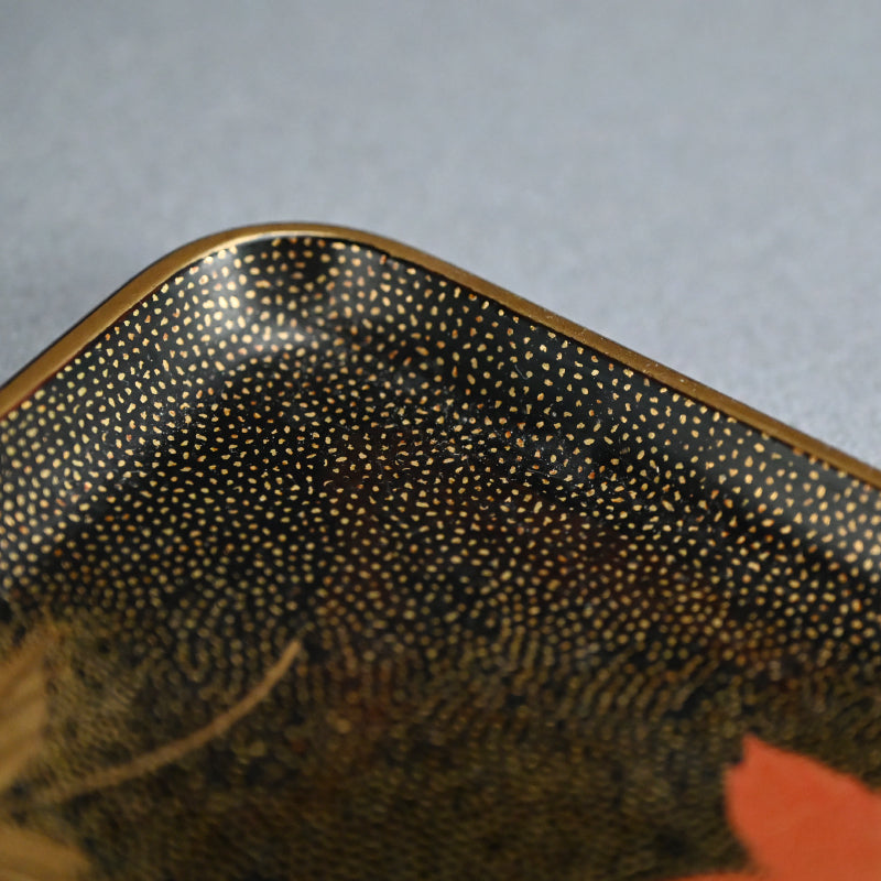 Luscious Antique Japanese Gold Lacquered Box & Tray