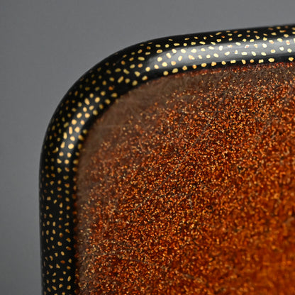 Luscious Antique Japanese Gold Lacquered Box & Tray