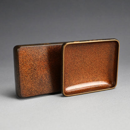 Luscious Antique Japanese Gold Lacquered Box & Tray