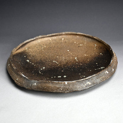 Massive Ash Glazed Platter ー加古 勝己 “灰被雫紋大皿”