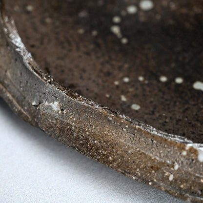 Massive Ash Glazed Platter ー加古 勝己 “灰被雫紋大皿”