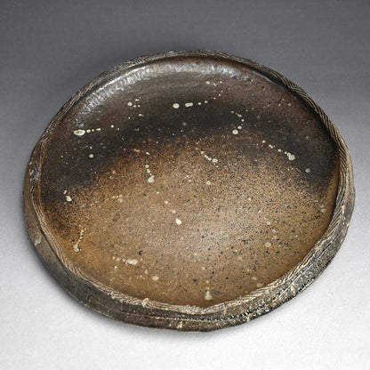 Massive Ash Glazed Platter ー加古 勝己 “灰被雫紋大皿”