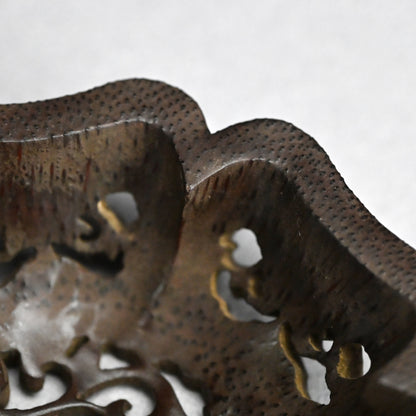 Incredible Kurinuki Carved Bamboo Koro Incense Burner