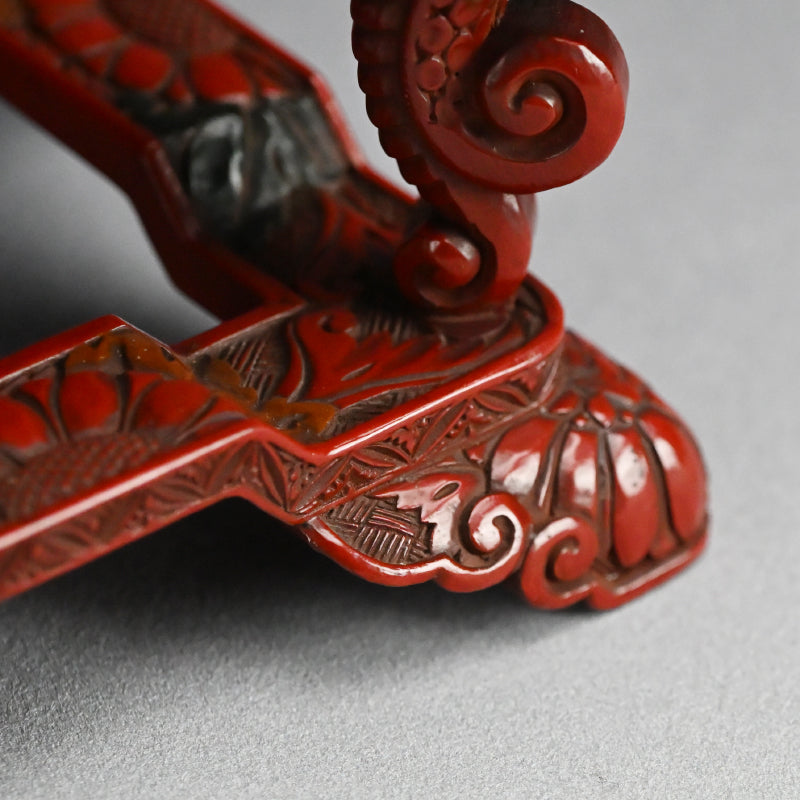 Museum Quality Meiji Carved & Lacquered Koro Incense Burner