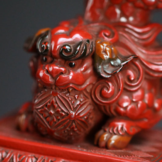 Museum Quality Meiji Carved & Lacquered Koro Incense Burner